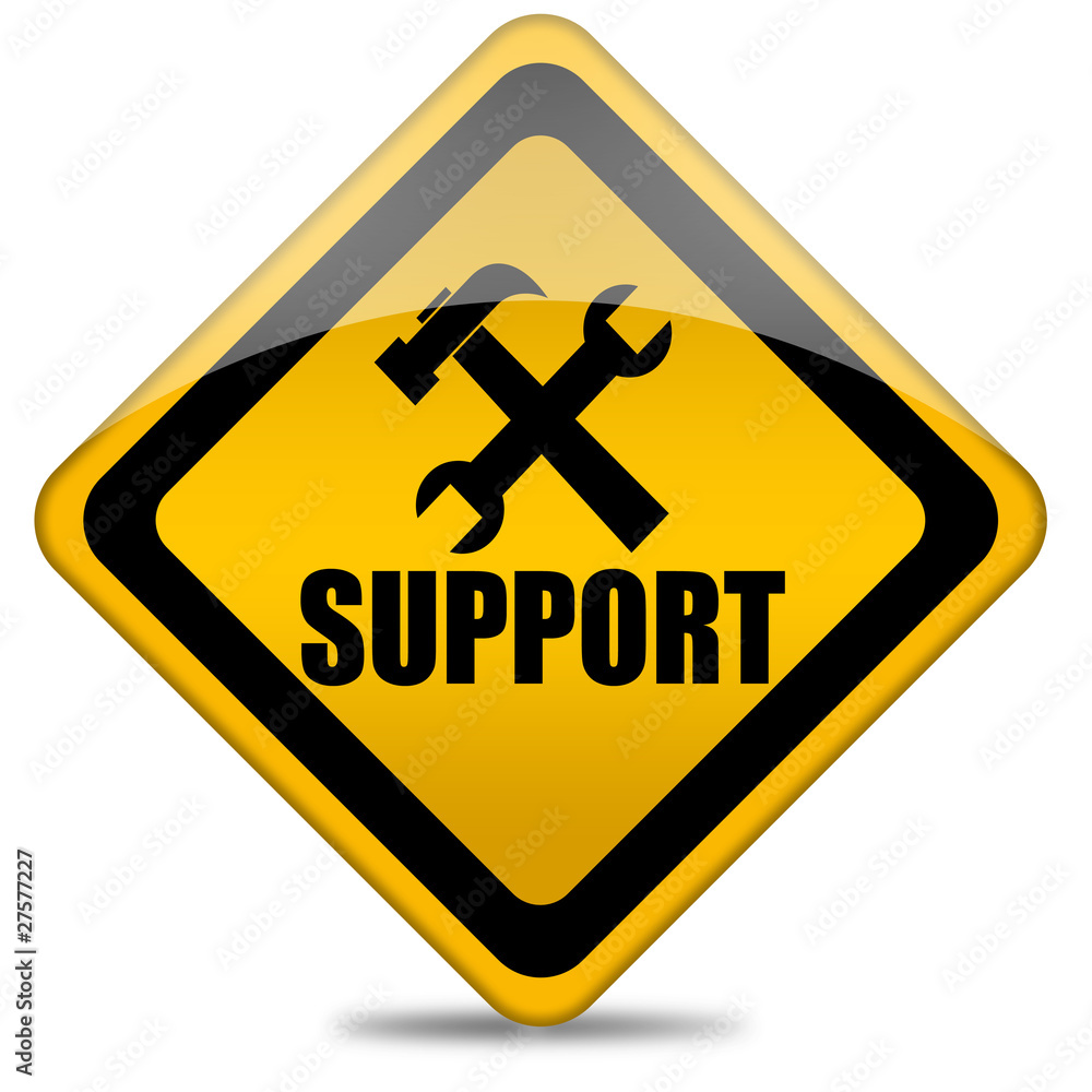 Support sign Support sign