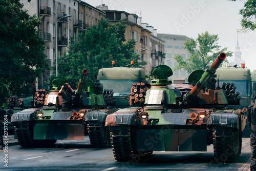 Tanks in the city