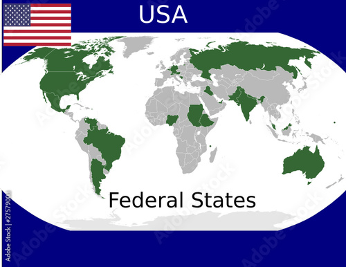 USA federal states union sovereign political