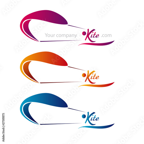 logo entreprise, kite, surf