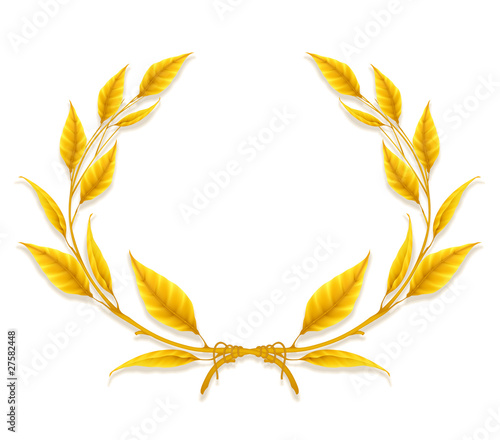 Gold Laurel Wreath