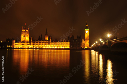The Houses of Parliament at Night