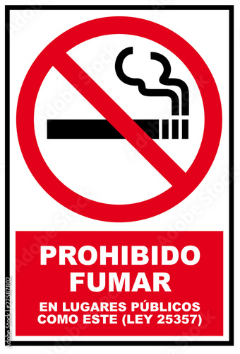prohibido fumar photo