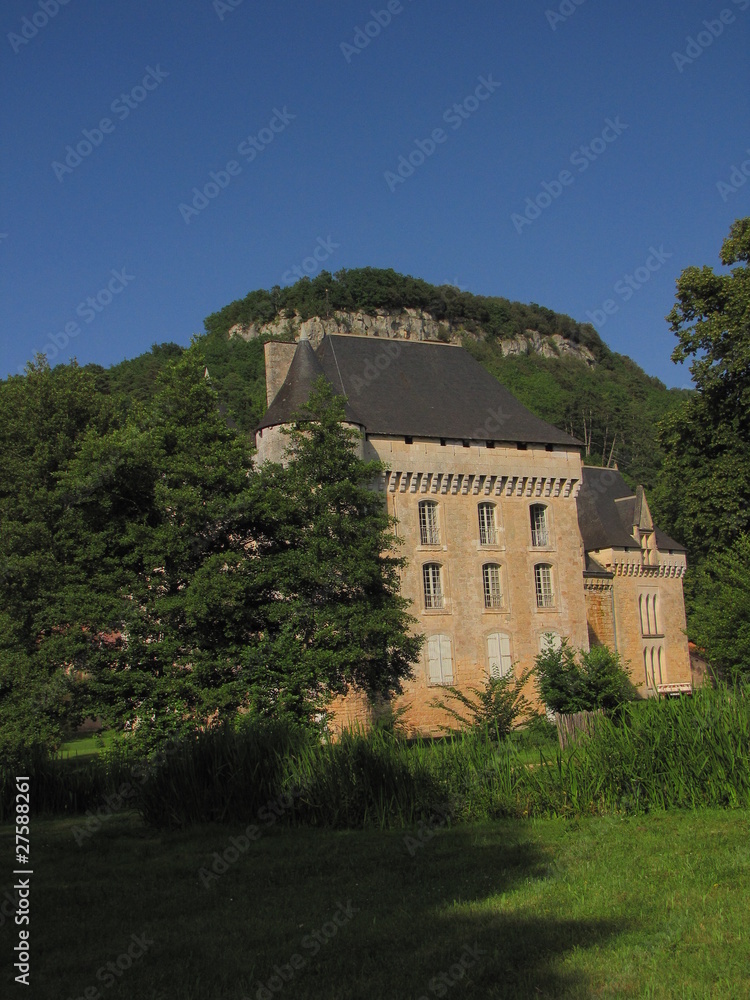 Fototapeta premium Château de Campagne ; Vallée de la Vézère ; Dordogne, Aquitaine