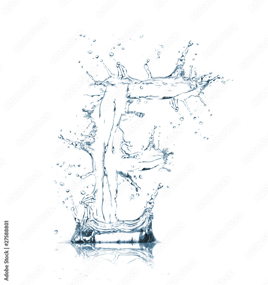 One letter of water alphabet