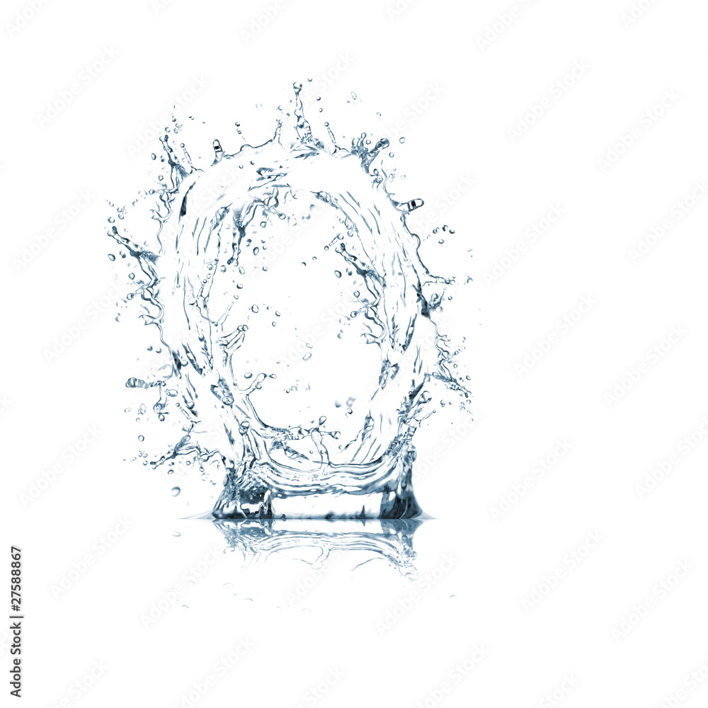 One letter of water alphabet