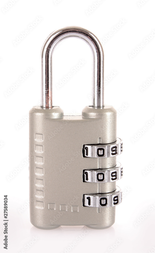 Digital combination lock isolated on white Digital combination lock isolated on white