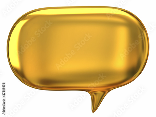 Speech golden bubble