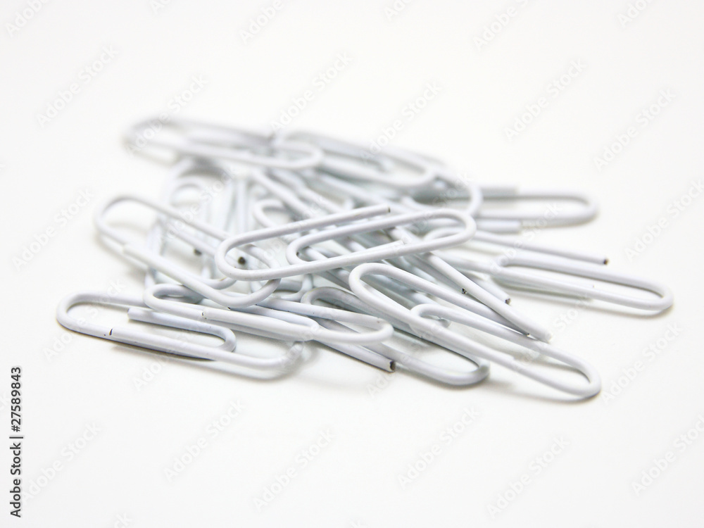 isolated color paper clips isolated color paper clips