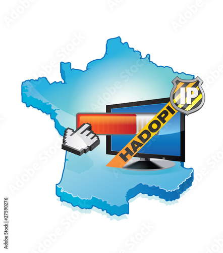 internet and hadopi in france - p2p
