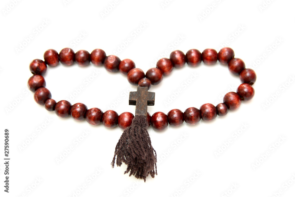 Obraz premium bead-roll with wooden elements