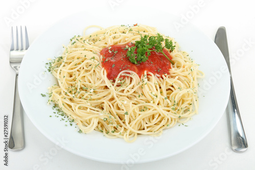 assiette de spaghetti