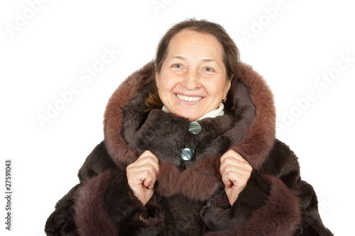 Wintry  mature lady photo