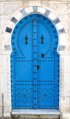 Blue old doors