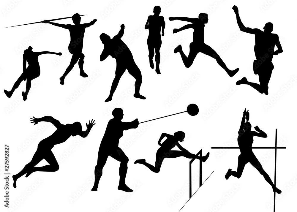athlétisme Stock Vector | Adobe Stock