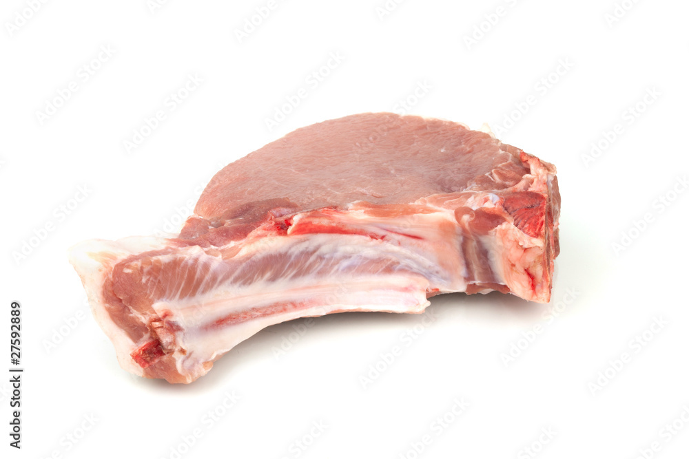 Raw meat with bone