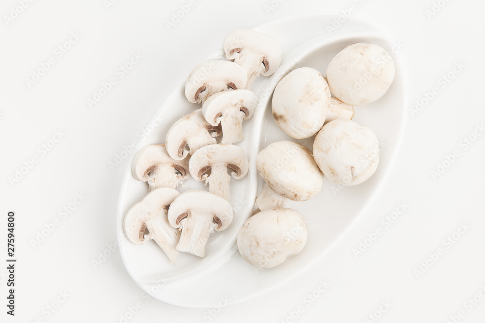 plate with mushrooms plate with mushrooms