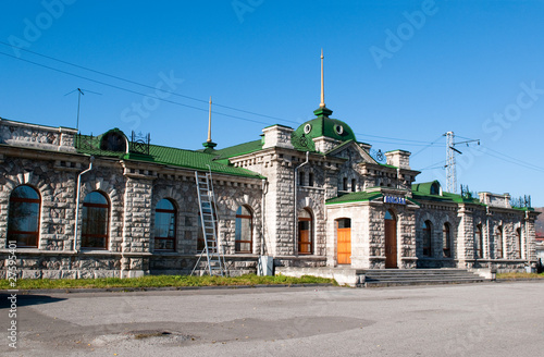 Slyudyanka railway station, Trans-Siberian Railway. Lake Baikal. photo