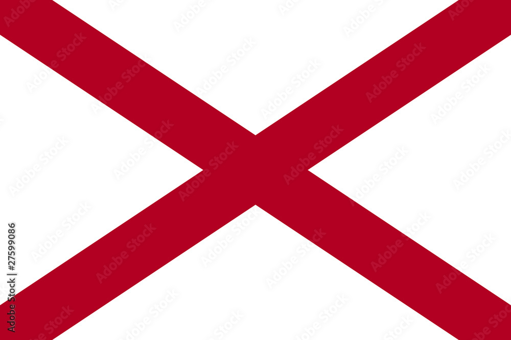 Obraz premium Alabama state flag