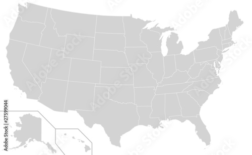 USA Election states map