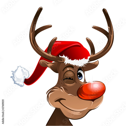 rudolf close up isolated photo