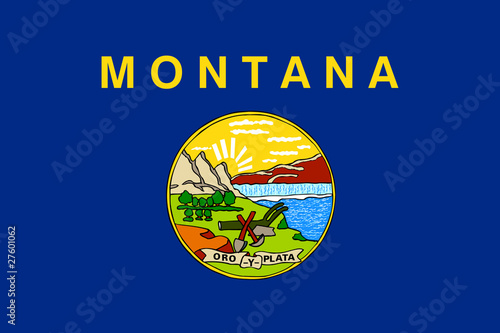 Montana State flag photo
