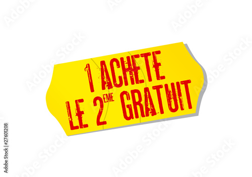 1 acheté le 2ème gratuit