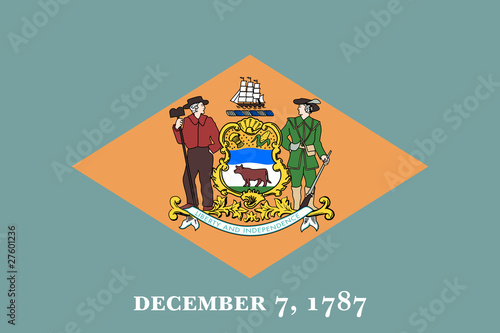 Delaware state flag photo