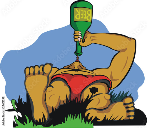 rest with beer