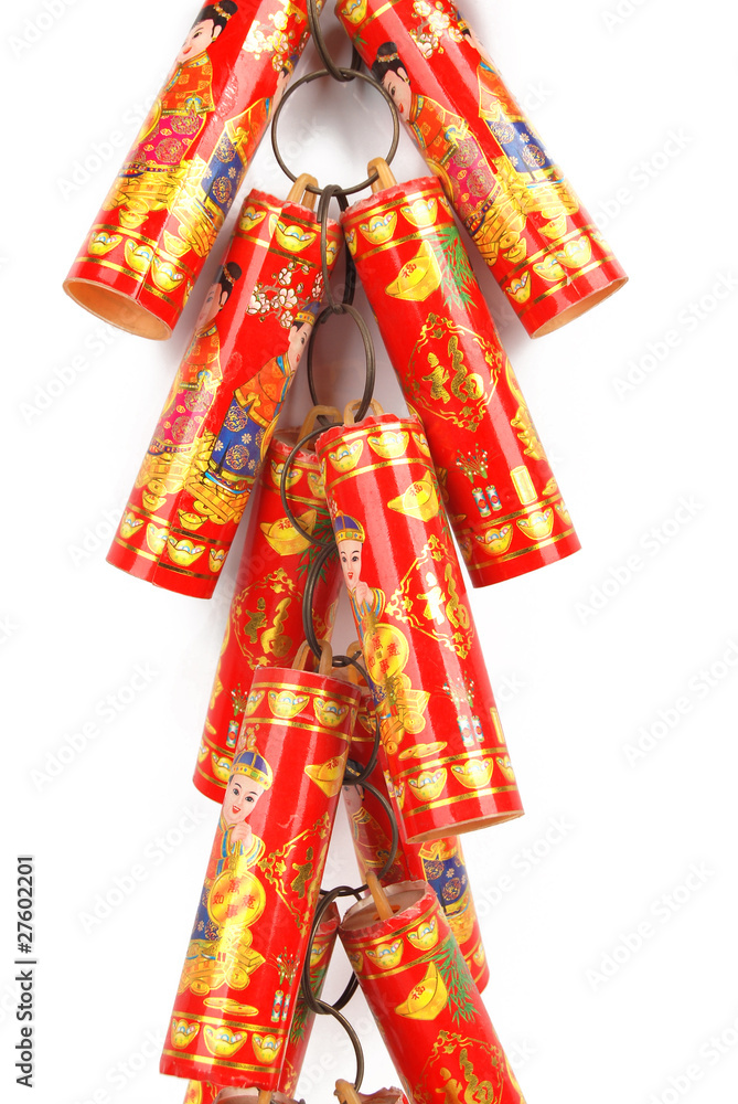 Naklejka premium Chinese new year firecracker
