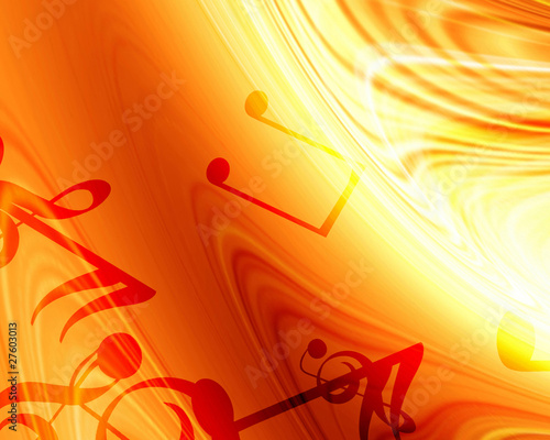 Abstract flowing fire background