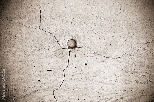 Close up of crack grunge wall texture