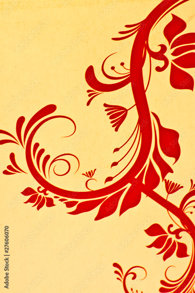 red graphic on the present box red graphic on the present box
