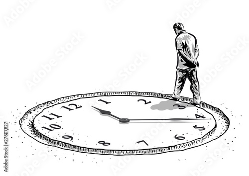 uomo ed orologio