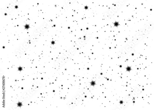 Abstrakter Sternenhimmel mit weißem Hintergrund