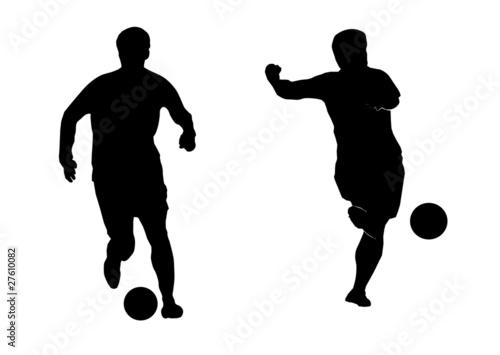 Illustration of playing soccer