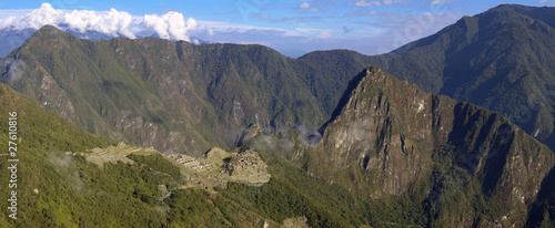 Machu Picchu from sungate Inti Punku photo