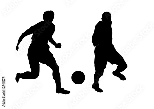 Illustration of playing soccer