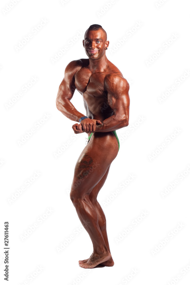 Fototapeta premium Bodybuilder posing