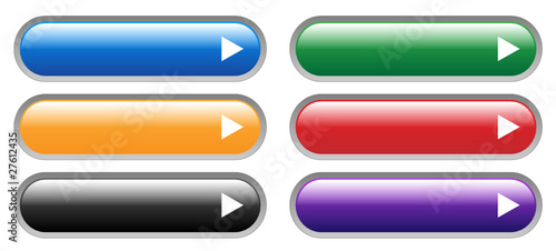 Blank Vector Web Buttons Set (template internet website kit)
