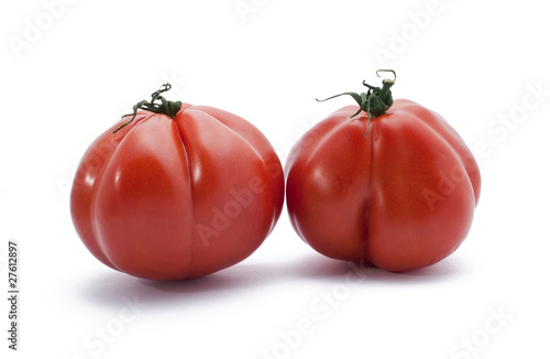 Two red non classic tomatoes