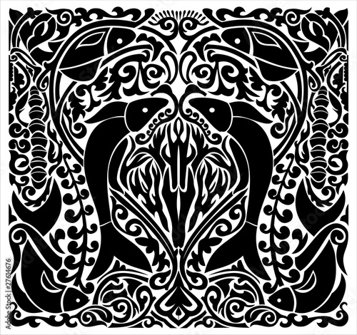 Patterns and curls from fishes and cockleshells