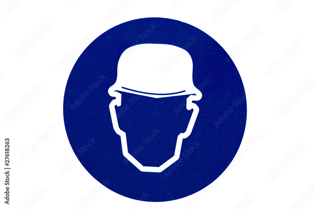 Wear a hat sign on isolated background Wear a hat sign on isolated background