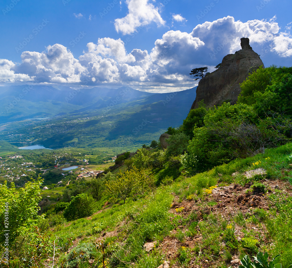 Colorful summer landscape in the Crimea Colorful summer landscape in the Crimea