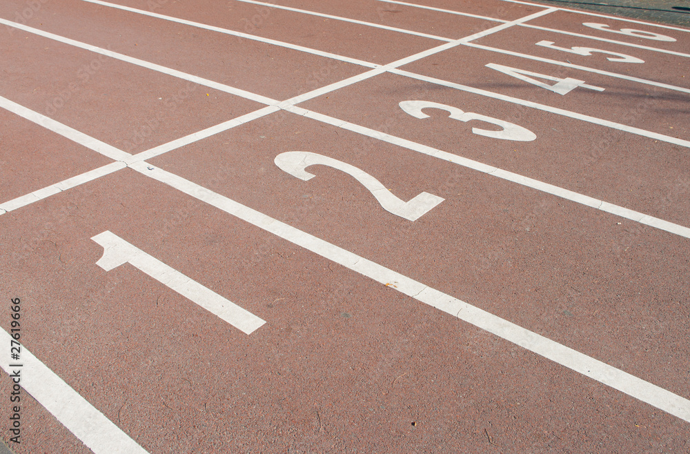 Fototapeta premium running tracks