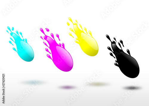 CMYK Quick print, vector