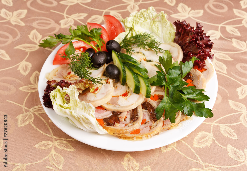 ham with vegetables ham with vegetables