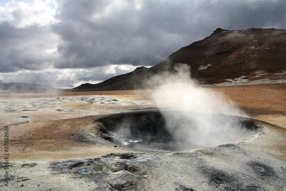Iceland - Hverir volcanic area near Krafla volcano Iceland - Hverir volcanic area near Krafla volcano