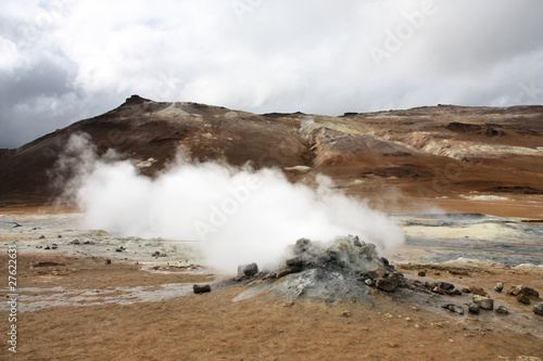 Iceland - volcanic landscape in Namafjall