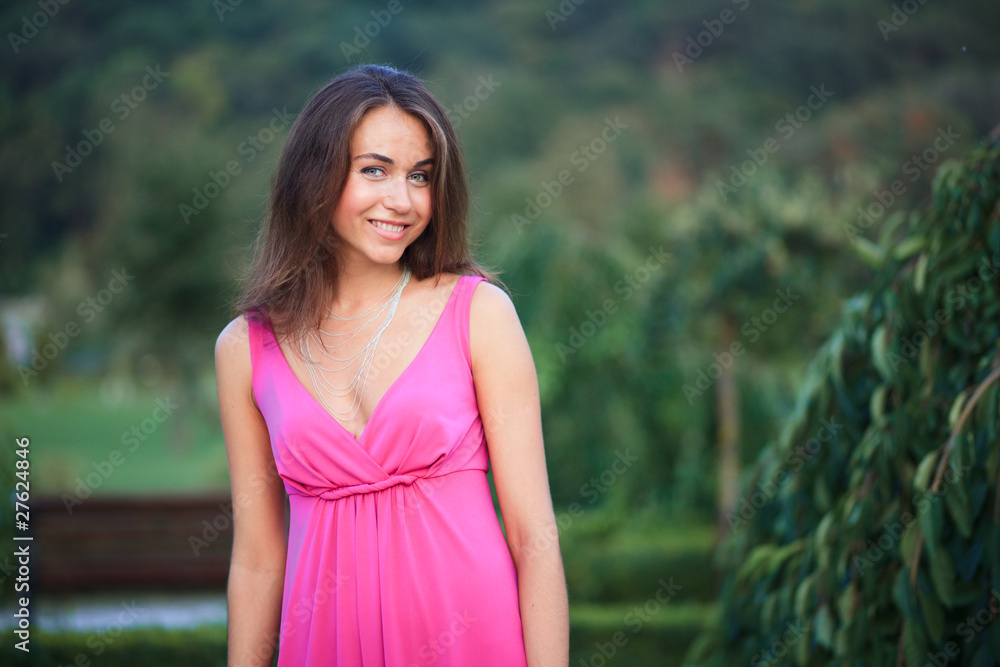 Beautiful young woman outdoor portrait Beautiful young woman outdoor portrait